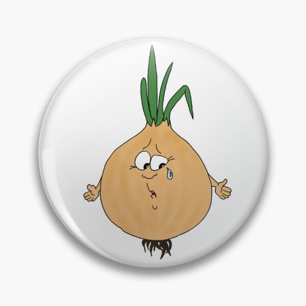 Item preview, Funny Onion Crying Quirky Veggie Gang Cartoon – Cute Kawaii Food Sticker Meme Art designed and sold by MyxaART.