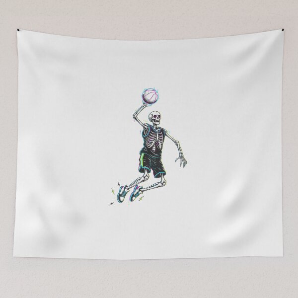 Item preview, Edgy Skeleton Basketball Player Dunk Streetwear designed and sold by DripCultureLab.