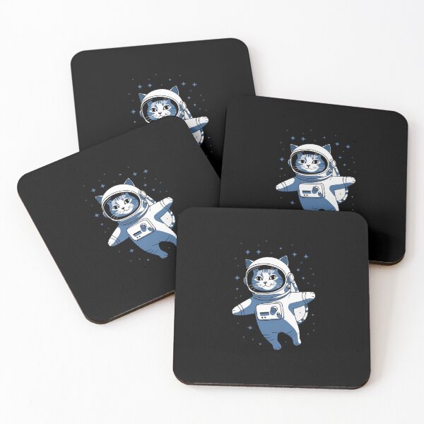 Item preview, Astronaut Cat Space Illustration designed and sold by Timowo Studio | Fine Line Wildlife Art & Modern Nature Graphics.