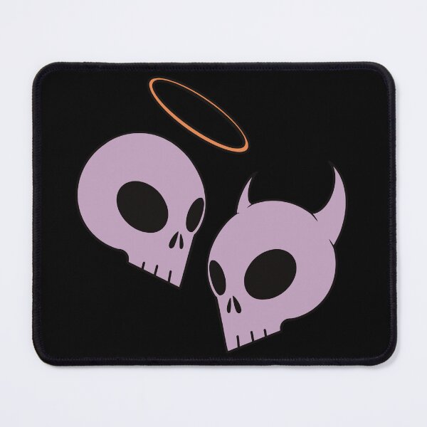 Item preview, Pink Angel and devil skulls designed and sold by AngelPainter.