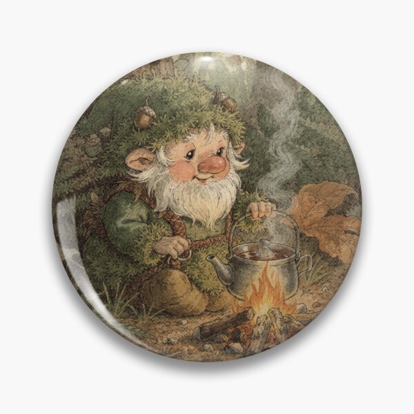 Item preview, Moss Gnome Brewing Acorn Tea Storybook Art designed and sold by PictorialWhimsy.