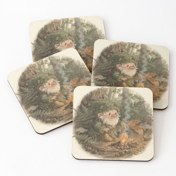 Item preview, Moss Gnome Brewing Acorn Tea Storybook Art designed and sold by PictorialWhimsy.