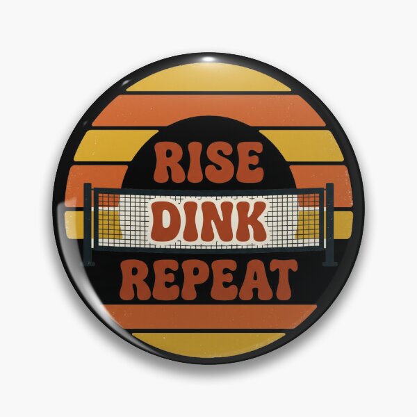 Item preview, Rise Dink Repeat Retro Pickleball Lifestyle Design designed and sold by Trendy Valley .