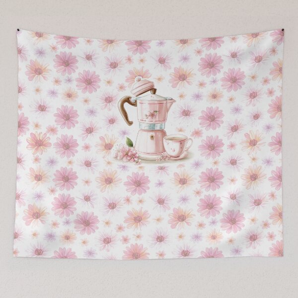 Item preview, Tea time Design - Aesthetic Pattern Print Design for fabrics designed and sold by Just4Sinners.