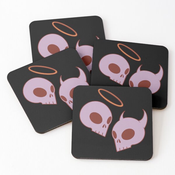 Item preview, Copy of Angel and devil skulls designed and sold by AngelPainter.