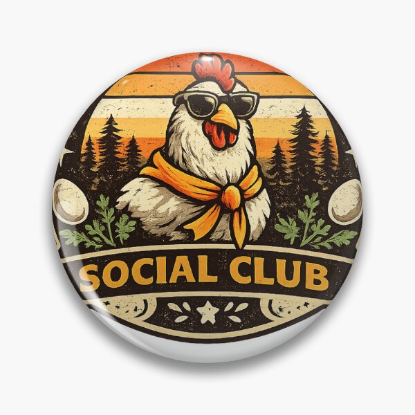 Item preview, Backyard Chicken Social Club Vintage Chicken Lover Design designed and sold by MalickaArt.