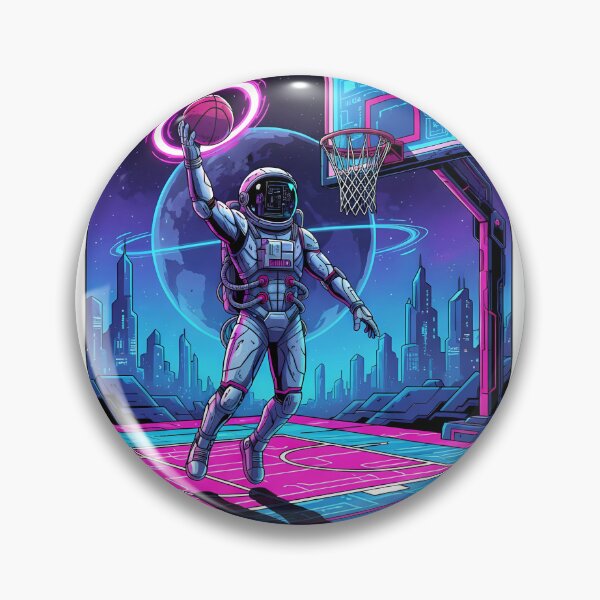 Item preview, Futuristic Astronaut Basketball Dunk Cosmic Court designed and sold by DripCultureLab.