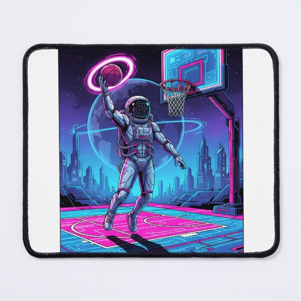 Item preview, Futuristic Astronaut Basketball Dunk Cosmic Court designed and sold by DripCultureLab.