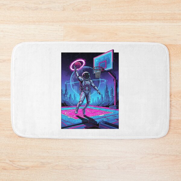 Item preview, Futuristic Astronaut Basketball Dunk Cosmic Court designed and sold by DripCultureLab.