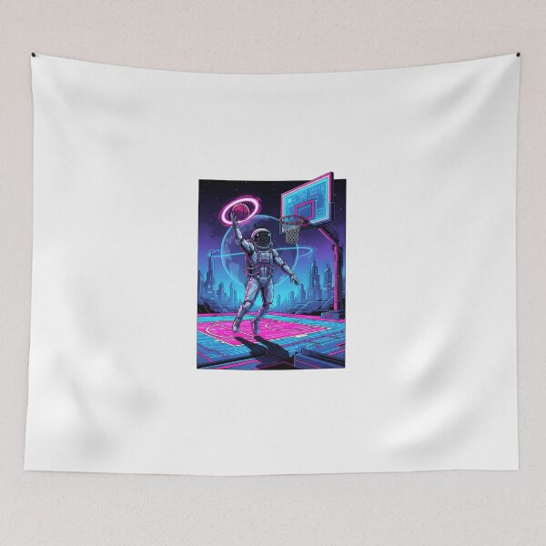Item preview, Futuristic Astronaut Basketball Dunk Cosmic Court designed and sold by DripCultureLab.