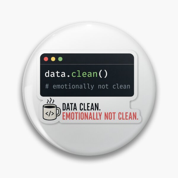 Item preview, Data Clean Emotionally Not Clean Sticker designed and sold by HypatiaLab.