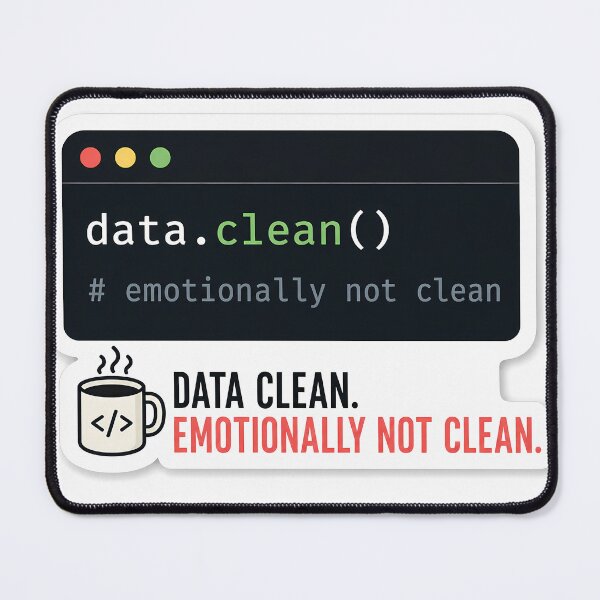 Item preview, Data Clean Emotionally Not Clean Sticker designed and sold by HypatiaLab.