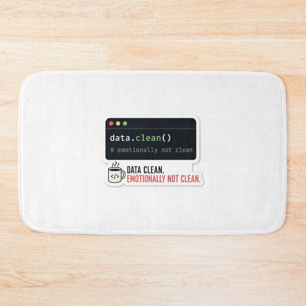 Item preview, Data Clean Emotionally Not Clean Sticker designed and sold by HypatiaLab.