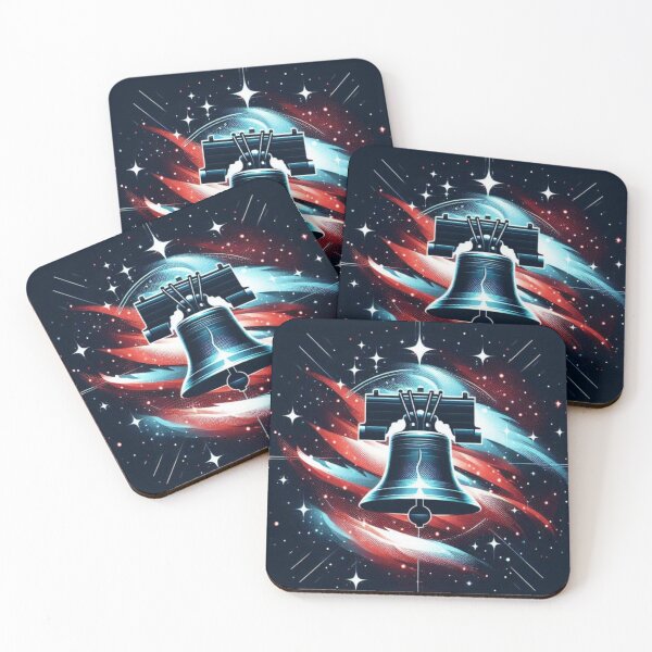 Item preview, Liberty Bell Cosmic Glow – America 250th Anniversary Design designed and sold by Dogandesighn.