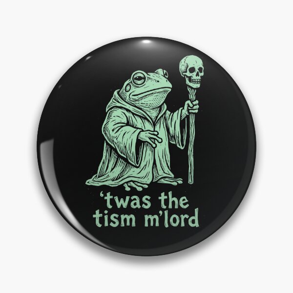 Item preview, 'Twas the Tism M’lord – Funny Autism Frog Wizard Gothic T-Shirt designed and sold by NightSpell.