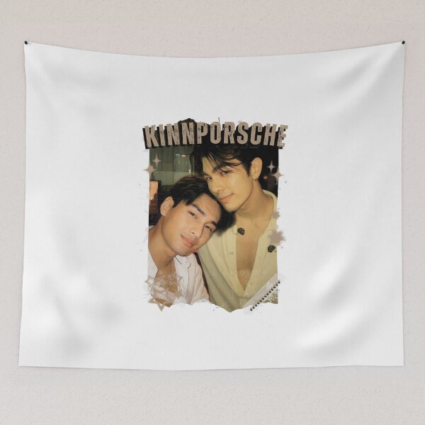Item preview, KinnPorsche Modern Thai BL Drama Thailand Boys Love Aesthetic designed and sold by HELL0WBELLO.