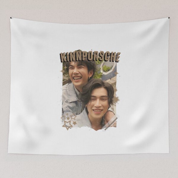 Item preview, KinnPorsche Modern Thai BL Drama Thailand Boys Love Aesthetic designed and sold by HELL0WBELLO.