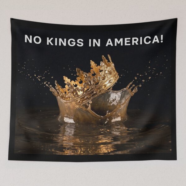 Item preview, No Kings In America Crown Water Splash designed and sold by JOCSTOCK.