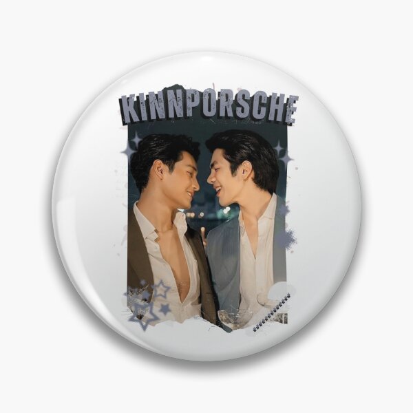 Item preview, KinnPorsche Modern Thai BL Drama Thailand Boys Love Aesthetic designed and sold by HELL0WBELLO.