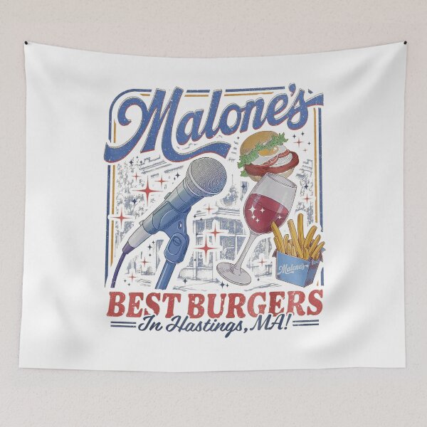 Item preview, Malone's Bar Best Burgers Hastings MA  designed and sold by Serdinas.