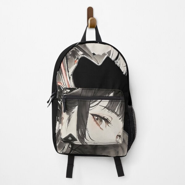 Item preview, Cyberpunk Ink Mecha Girl - Future Samurai Anime Aesthetics designed and sold by HezeOtakuArt.