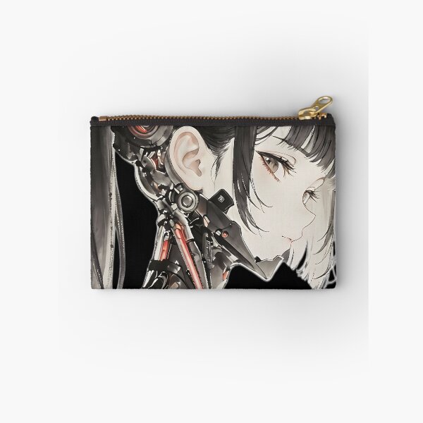 Item preview, Cyberpunk Ink Mecha Girl - Future Samurai Anime Aesthetics designed and sold by HezeOtakuArt.