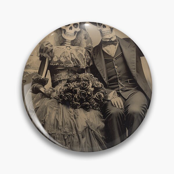 Item preview, Victorian Skeleton Wedding Portrait designed and sold by SpecInkStudio.