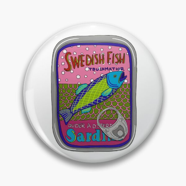 Item preview, Tin of Sardines Swedish FIsh designed and sold by KateIvesArt.