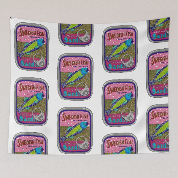 Item preview, Tin of Sardines Swedish FIsh designed and sold by KateIvesArt.