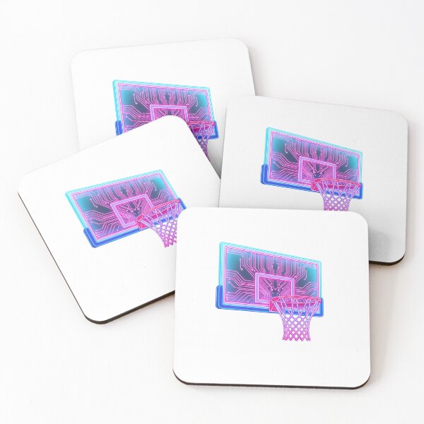 Item preview, Cyberpunk Neon Tech Basketball Hoop Graphic designed and sold by DripCultureLab.