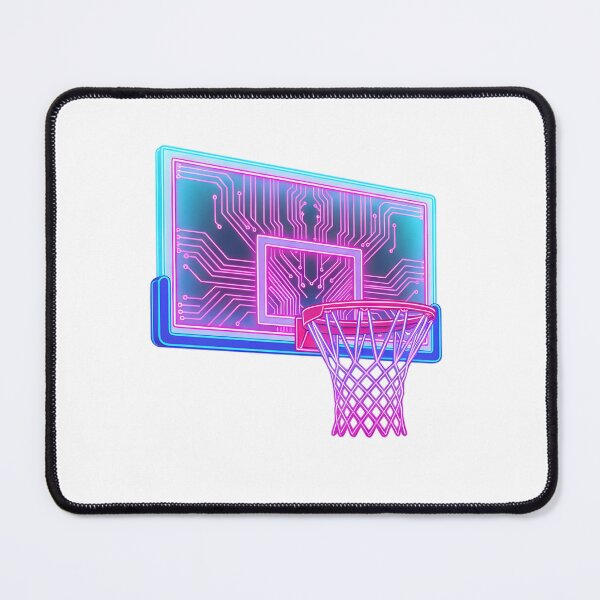 Item preview, Cyberpunk Neon Tech Basketball Hoop Graphic designed and sold by DripCultureLab.