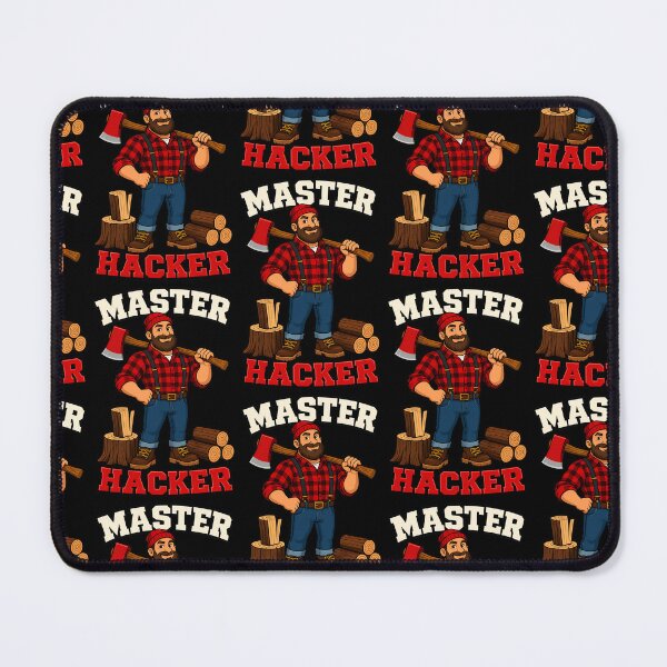 Item preview, Master Hacker Funny Lumberjack Design designed and sold by TeeTimeTreasure.