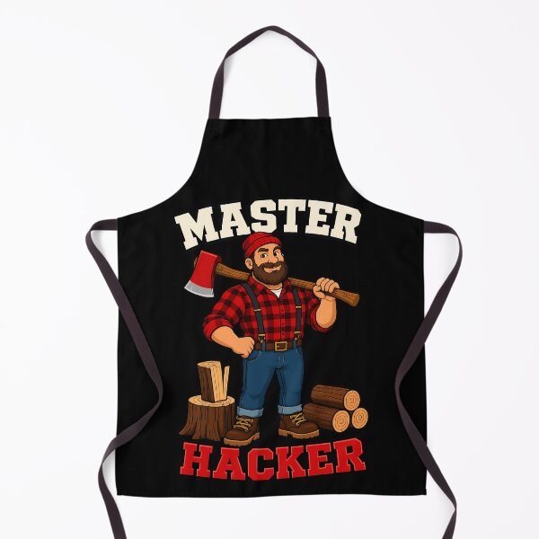 Item preview, Master Hacker Funny Lumberjack Design designed and sold by TeeTimeTreasure.