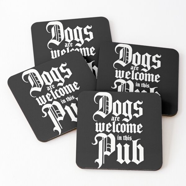 Item preview, Dogs Welcome, art print designed and sold by barbastyle.