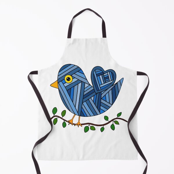 Item preview, Cute Patchwork Blue Bird  designed and sold by Sartoris Art.