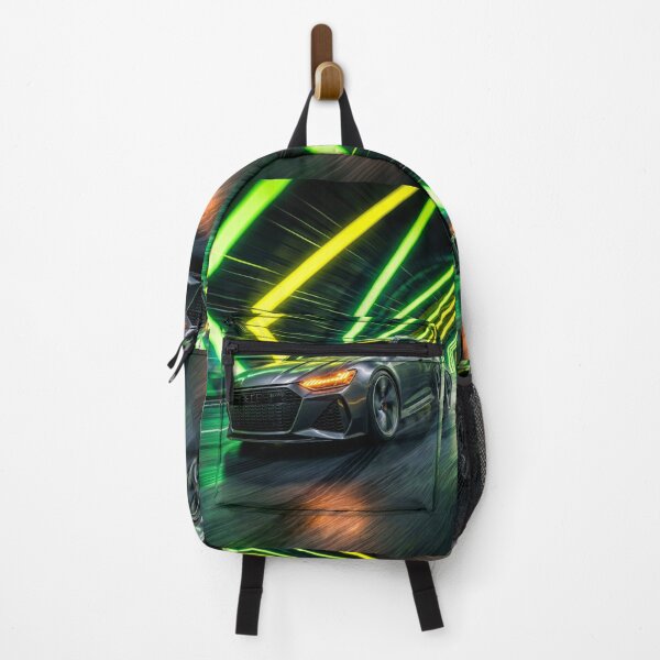 Item preview, Hyper Speed Performance Wagon Racing Through Neon Light Tunnel designed and sold by RevUpDesign.