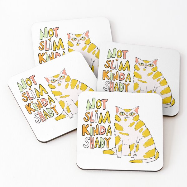 Item preview, not slim kinda shady chonky cat designed and sold by crestfallenmermaid.