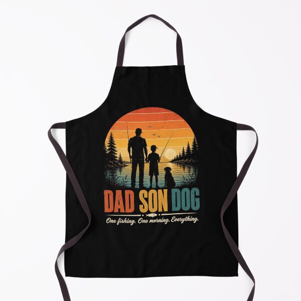 Item preview, Dad Son Dog Fishing Morning designed and sold by Kladhadredo.