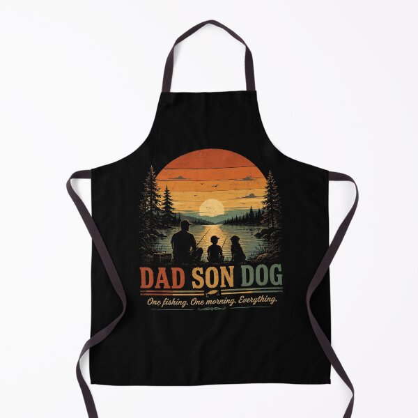 Item preview, Dad Son Dog Fishing Morning designed and sold by Kladhadredo.