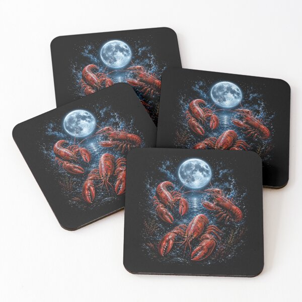 Item preview, Three Crawfish Moon Galaxy Space Retro Animal designed and sold by Kladhadredo.
