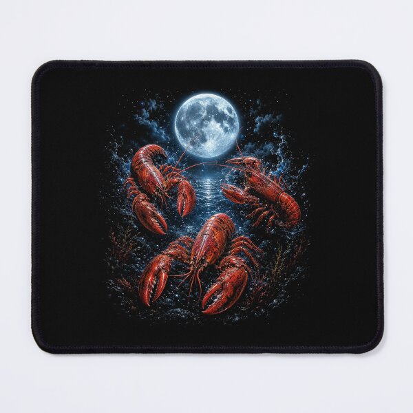 Item preview, Three Crawfish Moon Galaxy Space Retro Animal designed and sold by Kladhadredo.