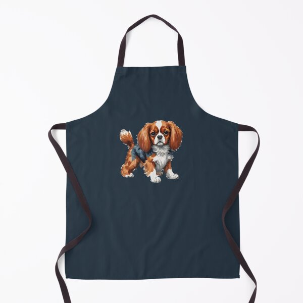 Item preview, Geometric Cavalier King Charles Art – Modern Pet Art designed and sold by Tklezardesigns.
