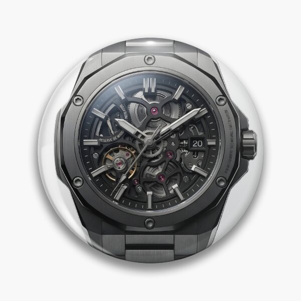 Item preview, Aether‑S Skeleton Titanium Watch – Horology Art Print designed and sold by WhisperFrame.