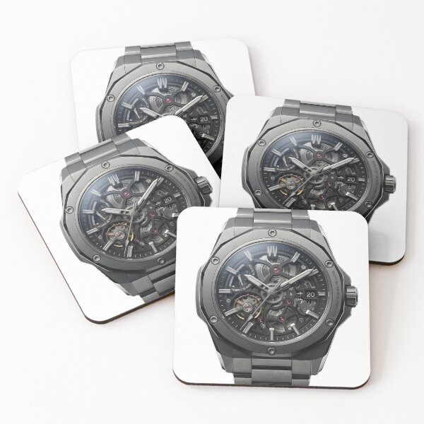 Item preview, Aether‑S Skeleton Titanium Watch – Horology Art Print designed and sold by WhisperFrame.