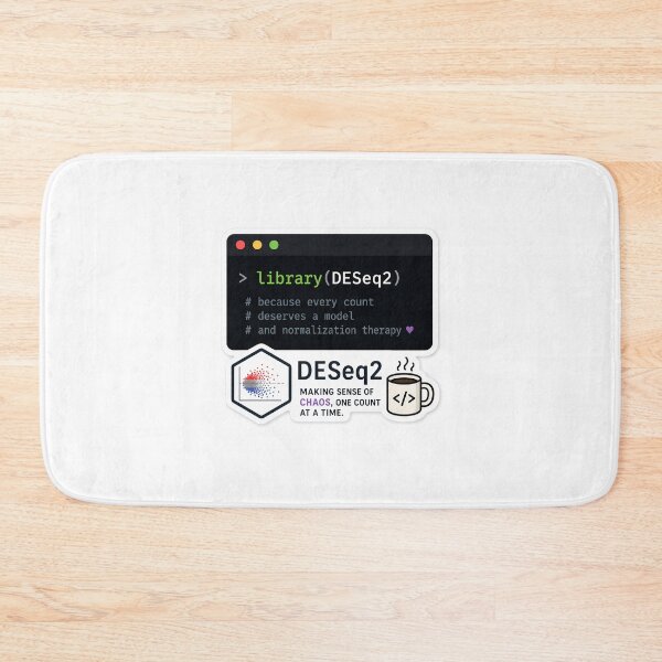 Item preview, DESeq2 Bioinformatics RNA Seq Sticker designed and sold by HypatiaLab.