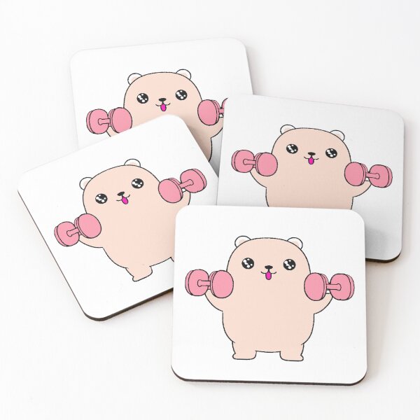 Item preview, Kawaii Bear Gym Fitness Weights Workout Cheap Gift designed and sold by AstronautMerch.