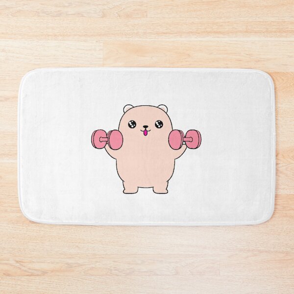 Item preview, Kawaii Bear Gym Fitness Weights Workout Cheap Gift designed and sold by AstronautMerch.