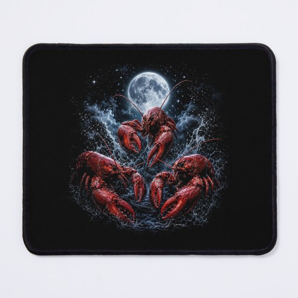 Item preview, Three Crawfish Moon Galaxy Space Retro Animal designed and sold by Kladhadredo.