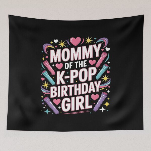 Item preview, Mommy of The K-Pop Birthday Girl Fun Korean Music Party Outfit for Moms designed and sold by Redgiant87x.