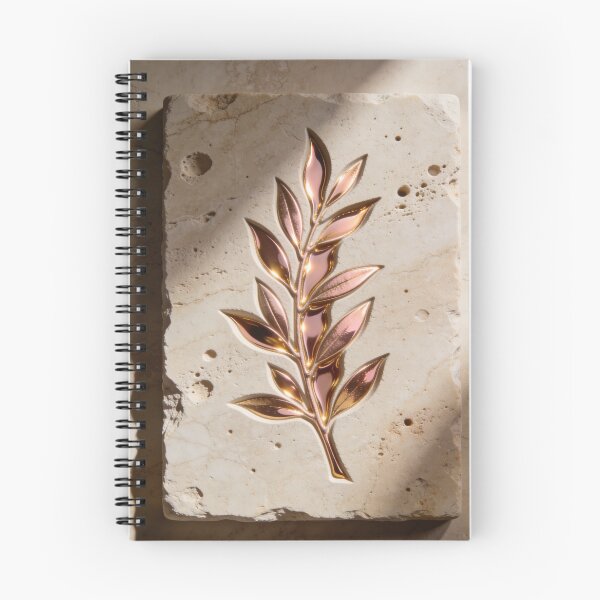 Item preview, Luxury 3D Botanical Relief - Molten Rose Gold Olive Branch Art designed and sold by sana designer.